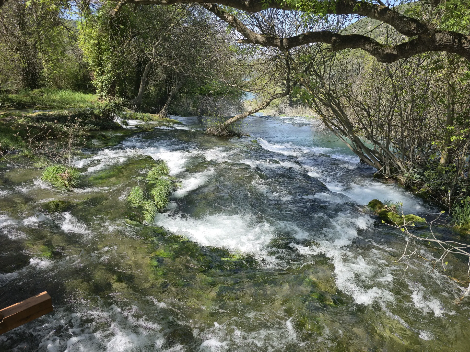 Upper Krka waterfalls seen on a Krka day trip from Zadar